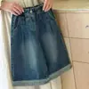 Calça Comprida Infantil Feminina Estilo Coreano Primavera e Outono Moda Versátil Casual Jeans Wide Leg Solto para Meninas