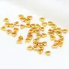 Contas pequenas quebradas de ouro verdadeiro 18K banhadas a cobre com preservação de cor Contas triangulares de ouro 14K Contas de prata quebradas DIY D135