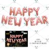 Mecrla Set de Letras de Feliz Año Nuevo de 16 pulgadas Globos Decorativos de Película de Aluminio de Feliz Año Nuevo