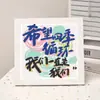 Pintura de diamantes nuevo texto inspirador diy juguetes educativos hechos a mano para niños con marco pintura de diamantes regalo mesa al por mayor
