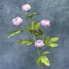 Flores Artificiales de Peonía de 4 Cabezas en Colores Otoñales Más Vendidas de Amazon para Decoración del Hogar y Bodas, Adornos de Flores Falsas Transfronterizos al por Mayor