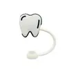 Serie de Equipos Médicos Transfronterizos Tapa de Popote Dibujos Animados Cubierta de Popote de Silicona a Prueba de Polvo 8/10mm Tapón de Popote para Vaso de Agua Venta al por Mayor