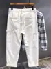Pantalones de trabajo vaqueros de leñador americanos casuales elegantes para primavera y otoño, rectos, holgados, versátiles, de pierna ancha, modernos