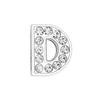 10mm Aleación de Cromo Diamante Capital Letra Inglesa Joyería Hecho a Mano DIY Garra de Gato Corazón Accesorios para Collar de Mascota