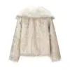 Ropa de Mujer al por Mayor Transfronteriza Estilo Europeo y Americano 2026 Otoño e Invierno Nuevo Chaqueta Abrigo Corto Estilo Francés