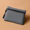 Bolsa para monedas impermeable de tela Oxford simple en stock para hombres y mujeres, tarjetero ultraligero, llavero, minibolso portátil