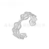 Serie de Ballet Pulsera Anillo de Plata Francesa para Mujer Diseño de Nicho Lujo Ligero Perla Simple Exquisito Pulsera Anillo Flexible