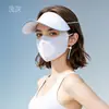 Mascarilla Facial con Protección Solar para Mujer UPF50+ Visera Solar de Cara Completa Protección UV Integrada Mascarilla Transpirable Mascarilla Facial con Protección Solar de Cara Completa