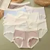 Roupa íntima feminina personalizada com 80% Modal Lenzing, fina, respirável, sem costura, para o verão, com fundo em Ácido Polilático antibacteriano, cintura média