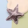 Accesorios para Joyería DIY Patrón de Explosión Cuero PU Brillante Repujado Estrella Grande Estilo Miu Colgante para Bolso Teléfono Móvil
