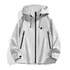 Nuevas Chaquetas para Hombre y Mujer Primavera y Otoño 2025 Chaquetas Casuales con Capucha Chaquetas Sencillas Chaquetas de Montañismo Resistentes al Viento e Impermeables para Exteriores