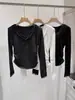 Camiseta Base Manga Longa Patchwork de Renda com Decote em V, Forrada com Fleece para Mulheres, Inverno, Slim Fit, Sexy, Tecido Escovado, Emagrecimento, Camiseta Espessa