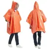 Capa de Chuva de Primeiros Socorros para Hipotermia ao Ar Livre Personalizada Equipamento de Isolamento Térmico de Emergência para Acampamento Manta de Sobrevivência Poncho de Primeiros Socorros