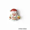 Set de Oso de Peluche Navideño Brillante DIY Accesorios de Resina Adornos Imanes para Refrigerador Llaveros Hechos a Mano Crocs Mayoreo