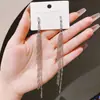 Aguja de plata 925, diseño de nicho, aretes de puesto de mercado nocturno, fuente mayorista, aretes de moda estilo coreano, aretes populares