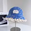 Gorro de Punto de Moda con Letras y Ribete de Encaje para Mujer, Nuevo Versátil Casual de Otoño e Invierno, Sombrero de Pescador, Cálido y Resistente al Frío