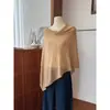 Chal de punto de lana Tencel ACME Capa para mujer Otoño Suéter holgado Cubierta cálida 21920