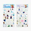 Adesivos de escrita de desenho animado infantil tema gelo e neve Disney adesivos de mensagem coloridos adesivos de nome de bebê para jardim de infância