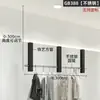 Tienda de ropa perchero colgante de acero inoxidable expositor tienda de ropa para mujer varilla colgante de alambre perchero ajustable estante de exhibición de pared