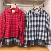 Camisa boxy de franela para mujer 26 otoño/invierno nueva/cuadros/manga larga/camisa de aire acondicionado/camisa fina 489508