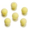 Color Macaron Flocado Agujero Recto Cuenta Redonda Joyería Agujero 2.5mm DIY Cadena para Teléfono Móvil Colgante para Coche Materiales para Abalorios Accesorios