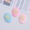 Peças de Flores Coloridas em Relevo Desenho Animado Feito à Mão DIY Acessórios de Joias Cola Creme Resina Pequenos Acessórios Materiais para Presilhas de Cabelo Atacado