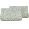 Un par de fundas de almohada de algodón cepillado y látex de 40x60 cm, y una sola funda de almohada de 30x50 cm, para almohadas de adulto