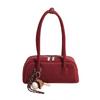Bolsa de Ombro Retro Fosca Outono 2025 Feminina Versátil de Alta Qualidade Bolsa de Axila Yuzi Maillard Bolsa de Mão Tendência