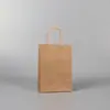 Suministro del fabricante Bolso de papel Kraft para llevar té de leche café bolsa de embalaje para llevar protección ambiental bolsa de regalo impresión de logotipo impresión a color
