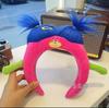 Nova tiara de pelúcia de monstrinho fofo e engraçado, máscara facial, faixa de cabelo amassada para lavar o rosto, clipe de cabelo, tiara de celebridade da internet