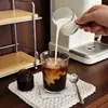 Jarra Pequeña de Leche para Café con Escala, Mango de Madera, Taza Mini Estilo Italiano, Jarra para Salsa de Comida Occidental, Taza Medidora de Extracción