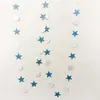 Decoração de quarto estilo ins Guirlanda de estrelas Decoração de casamento Guirlanda de estrela de cinco pontas Layout de festa de aniversário Bandeira de puxar