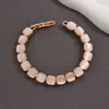 Pulseira Quadrada Suave e Luxuosa Estilo Francês para Mulheres, com Toque de Alto Padrão, Luxo Leve, Design Exclusivo, Joia Exquisita e Atmosférica