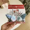Copos de Nieve Navideños Cuernos Campana Pasador Lazo Bola de Pelo Pinza Lateral Ambiente Dulce Muñeco de Nieve Rama de Pino Accesorio para el Cabello