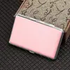 Novo Porta-Cigarros de Couro PU para Mulheres, Tamanho Slim, Capacidade para 20, Grande Capacidade, Estilo Faixa Elástica, Porta-Cigarros Portátil