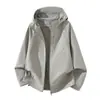 Chaqueta softshell con capucha para primavera y otoño, cortavientos, impermeable, transpirable y cálida, adecuada para ir al trabajo, actividades al aire libre y senderismo.