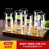 Conjunto de 6 Peças de Copos de Vidro Espessos Resistentes ao Calor para Uso Doméstico, Copos Transparentes para Água Potável, Copos de Chá, Conjunto de Copos para Cerveja e Destilados