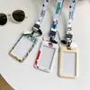 Totoro Barrio Sésamo Tarjeta de Pecho de Estudiante Tarjeta con Cuerda Larga Tarjeta de Comida Cubierta Protectora Tarjeta de Acceso Tarjeta de Autobús Set de Tarjetas Hebilla Tarjeta Antiperdida