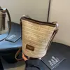 Bolsa de Palha Trançada de Ombro Único Pequena para Mulheres 2026 Novo Estilo de Verão Bolsa Transversal de Nicho