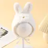 Bonito y Súper Adorable Sombrero de Peluche para Otoño e Invierno, Cálido y Versátil Sombrero Lei Feng de Forro Polar para Bebé con Protección para las Orejas