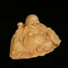 Venta al por mayor del fabricante Tallas de boj Colección Ruyi Maitreya Adornos para Coche Estatuas de Buda Adornos para Templos Madera Maciza Madera