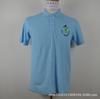 Camisa polo publicitaria de solapa para hombre, de 180 g/200 g, de poliéster y algodón, de manga corta, con palabra exquisita bordada y logotipo.