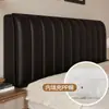 Funda impermeable para cabecero de tejido técnico, funda elástica universal para respaldo de cuero suave estilo europeo, funda protectora antipolvo completa