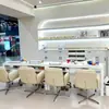 Juego de Mesa y Silla para Salón de Uñas, Silla de Uñas de Lujo Ligero, Sillón para Cliente, Mesa de Uñas Estilo Vintage, Gabinete de Uñas de Madera Maciza