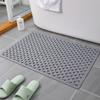 Alfombra Antideslizante para Baño Inodoro Ducha Hogar Alfombra Cuadrada para Piso Drenaje de Agujero Grande Anticaída Ventosa Alfombra de Baño