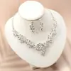 Conjunto de Colar e Brincos de Noiva Acessórios de Casamento Acessórios para Vestido de Noiva Acessórios para Vestido de Festa Joias de Luxo Leve de Alta Qualidade