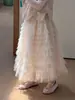 Colete Bordado + Saia de Gaze em Camadas Cheia de Atmosfera Estilo Chinês~Novo Estilo Chinês Nobre e Gentil Conjunto Bordado