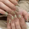 Champagne 5A Mini Zirconio Decoraciones para Uñas al por Mayor Súper Brillantes Mezcla de Tamaños Pequeños Forma de Corazón Gota de Agua Marquise Rhinestones para Uñas