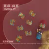 Accesorios para Uñas Arte Phoenix Corona y Túnica Roja Uñas de Boda Clásicas Doble Fénix Pieza de Cobre Decoración China para Uñas Venta al por Mayor