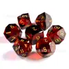 Conjunto de Dados para Jogo de Tabuleiro Dungeons and Dragons 7 Peças Multifacetados Padrão Dnd Rpg Dados Multifacetados Diamante